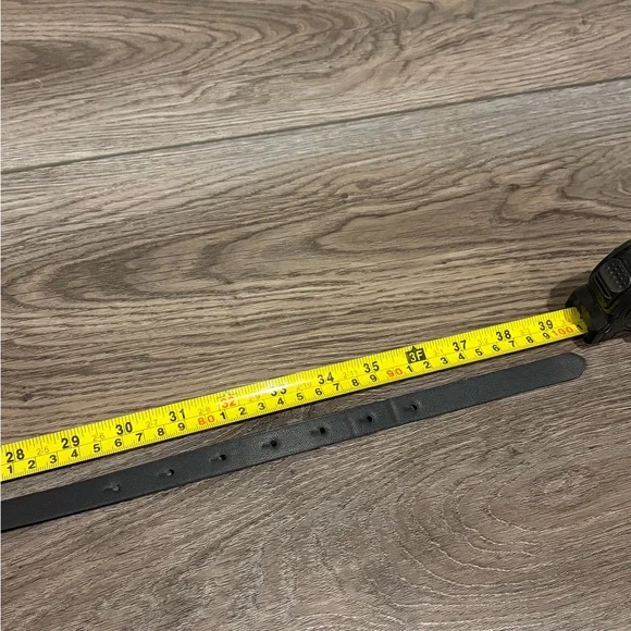 NWOT Women's Bow Buckle Belt - A New Day™ Black M: Skinny, Solid - Picture 3 of 3